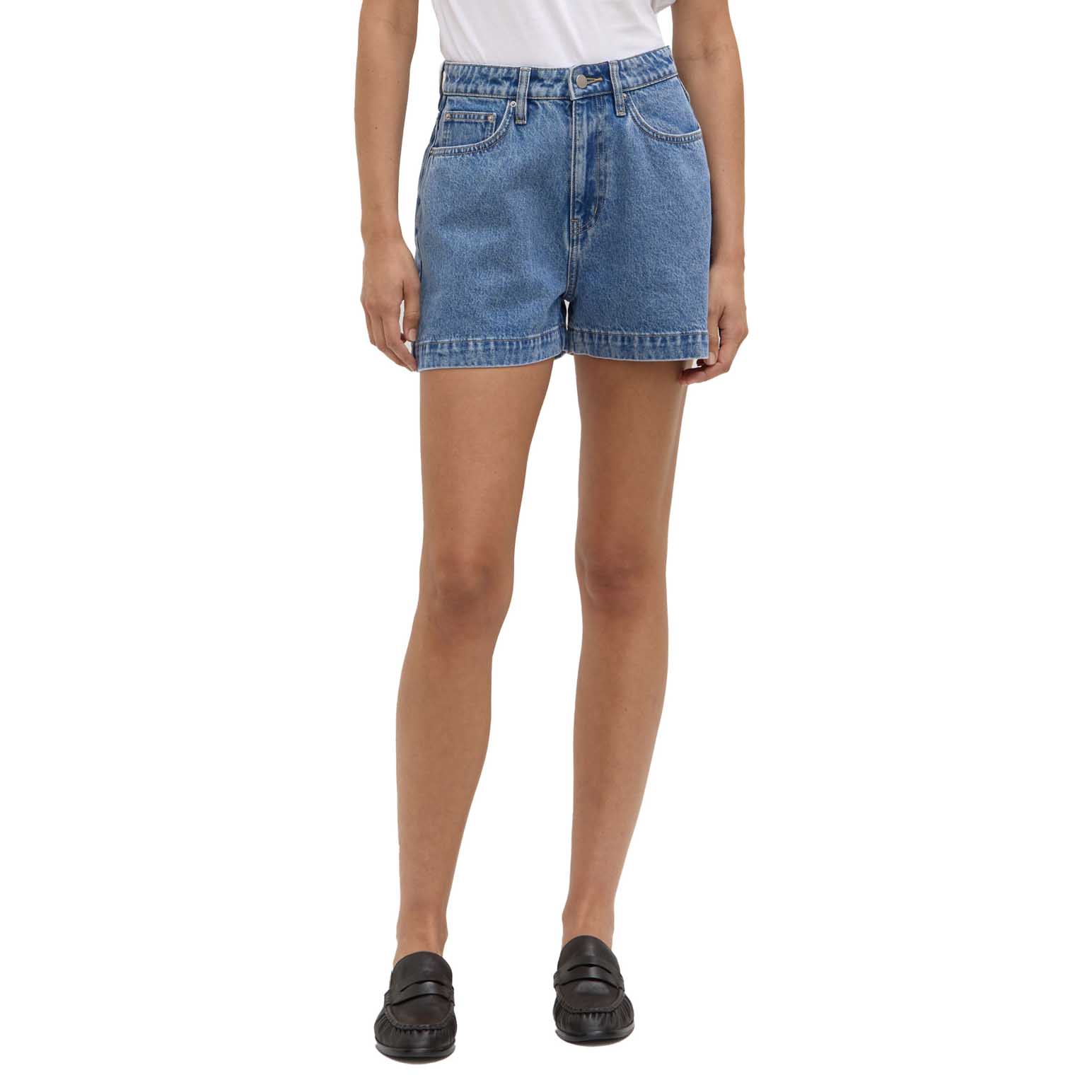 Assembly Label Boxy Denim Short Dark Stone